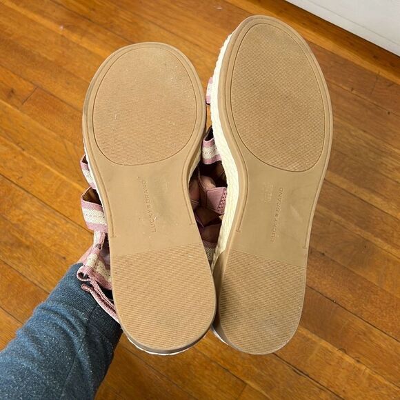 Lucky Brand Emliey Platform Sandal Strappy Pink New Size 9M - Picture 7 of 8